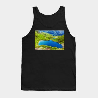 Lake and mountain (Capra Lake in Romania) Tank Top